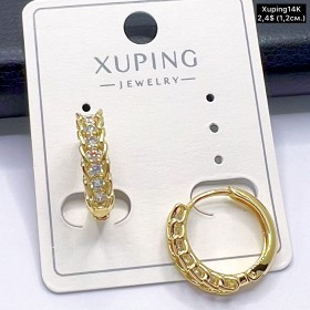 Сережки Xuping14К 10807 (1,2см.)
